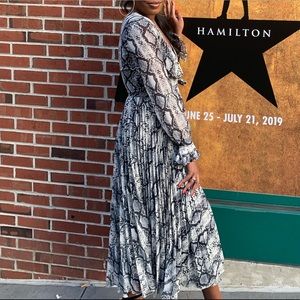 H&M Snakeskin Dress…Great for Wedding Guest or Fall Date Night 🍁